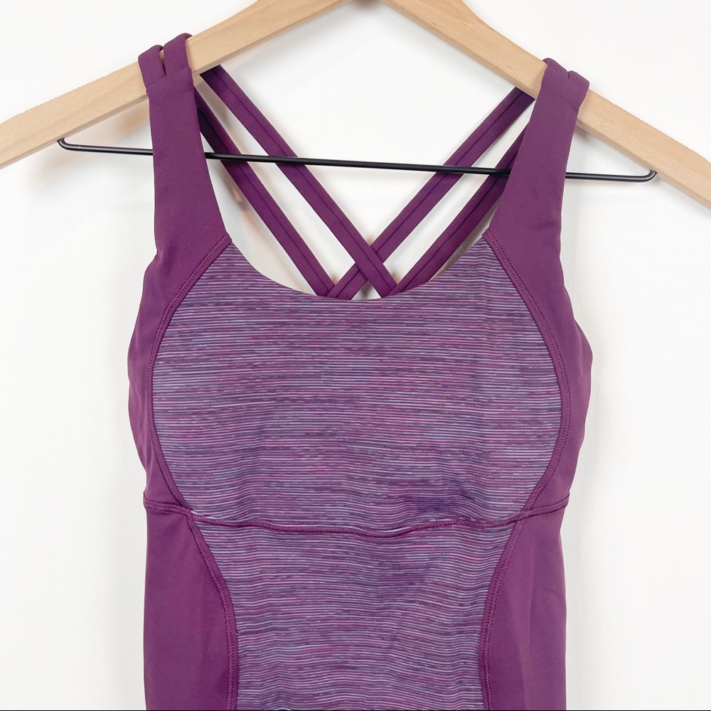 Lululemon Run Energy Strappy Crossback Built In Bra Tank - Picture 6 of 9